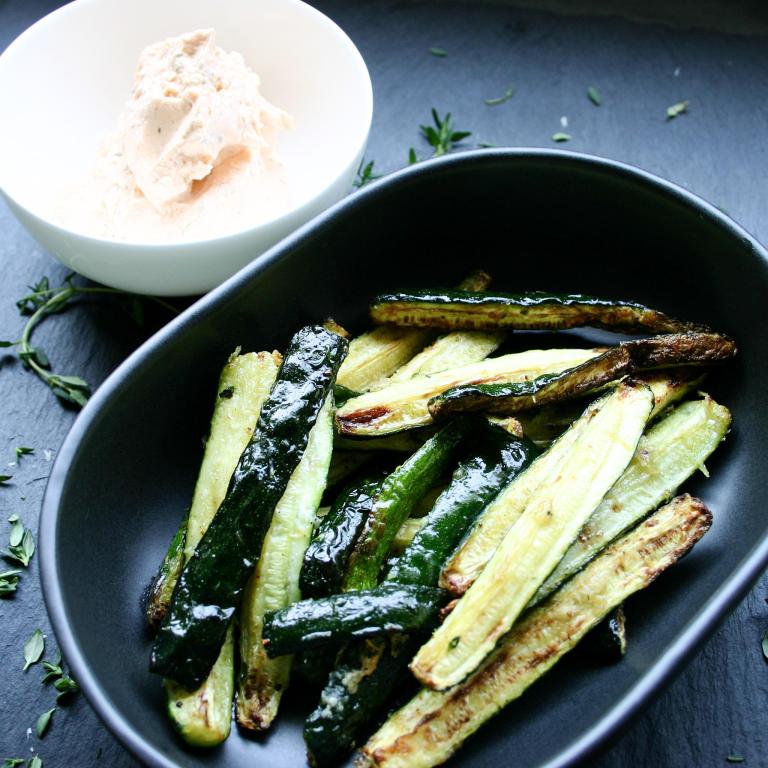 Fresh Roasted Zucchini Fingers - with Sriracha dip.jpg